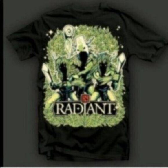 NWT Dota 2 Men’s Black & Green Short Sleeve Team Creeps Steam T-Shirt Size S - Picture 1 of 3